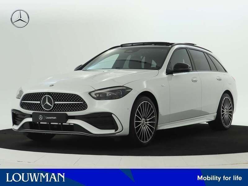 Wit Nieuw 2025 Mercedes C300e Business Stationwagen | € 69.585 (Duur) - Afbeelding 1/4