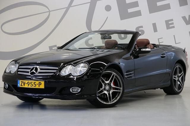 Zwart Gebruikt 2007 Mercedes SL350 Cabriolet | € 15.950 (Duur) - Afbeelding 1/4