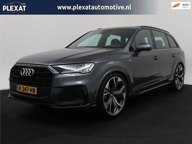 Grijs (metallic) Gebruikt 2021 Audi Q7 S-Line SUV | € 41.945 (Goede deal) - Afbeelding 1/4