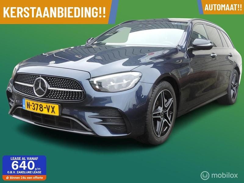 Blauw Gebruikt 2022 Mercedes E300 AMG line Stationwagen | € 39.950 (Eerlijke prijs) - Afbeelding 1/4