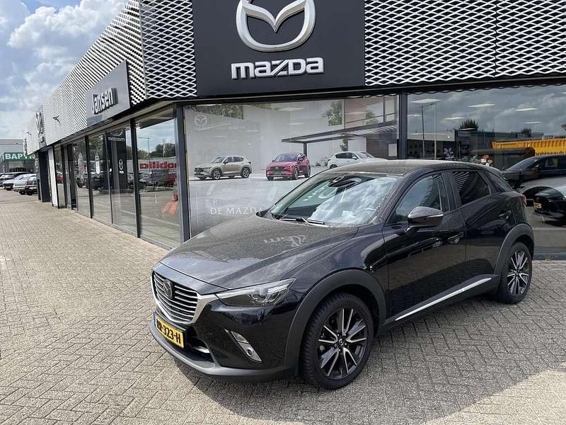 Jet black (donker zwart) Gebruikt 2018 Mazda CX-3 SUV | € 18.450 (Eerlijke prijs) - Afbeelding 1/3