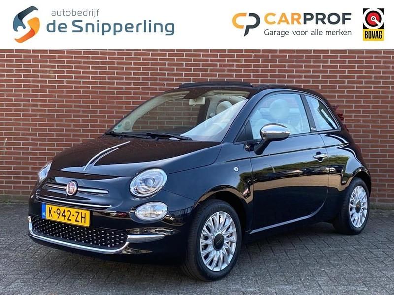 Zwart Gebruikt 2021 Fiat 500C Lounge Cabriolet | € 15.450 (Eerlijke prijs) - Afbeelding 1/4