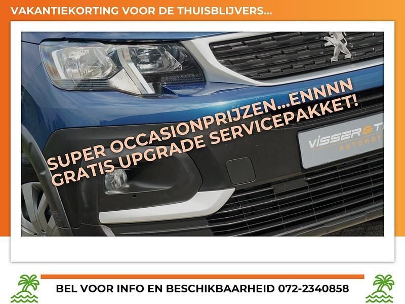 Blauw Gebruikt 2021 Peugeot Rifter Allure MPV | € 19.725 (Super prijs) - Afbeelding 1/4