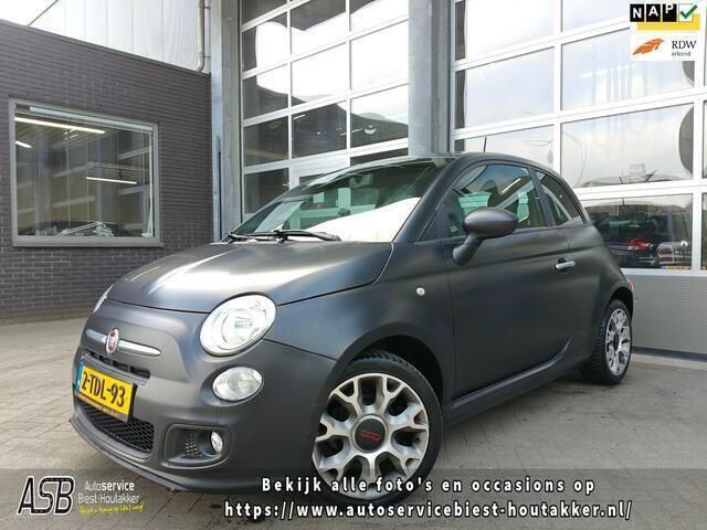 Zwart Gebruikt 2014 Fiat 500S Hatchback | € 8.450 (Iets duurder) - Afbeelding 1/4