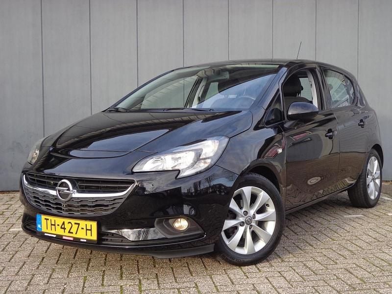 Zwart (metallic) Gebruikt 2018 Opel Corsa Hatchback | € 9.995 (Eerlijke prijs) - Afbeelding 1/4
