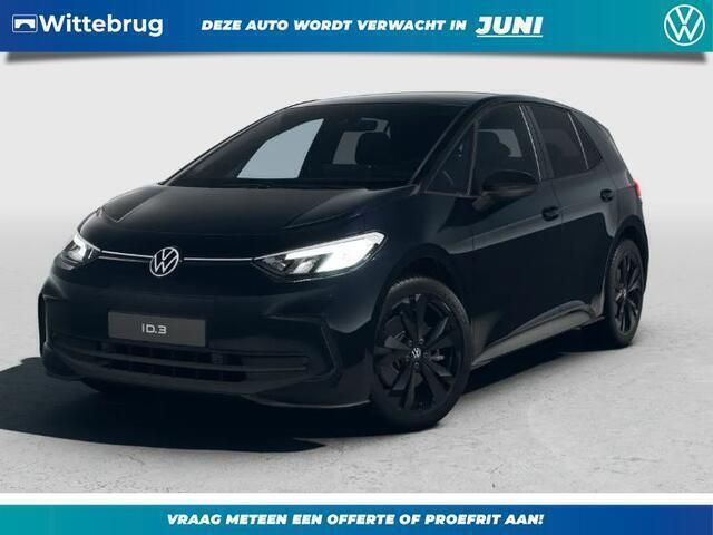 Zwart Nieuw 2025 VW ID.3 Pro Hatchback | € 37.995 - Afbeelding 1/4