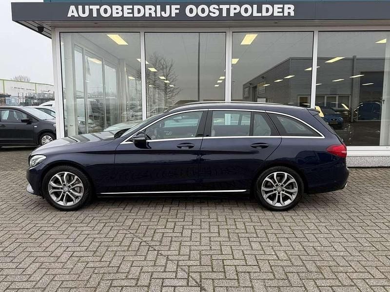 Occasion Mercedes C350e Edition 211 PK (155 kW) 2015 Blauw Stationwagen
