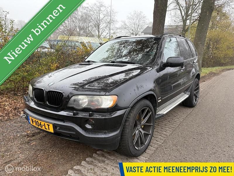 Zwart (metallic) Gebruikt 2002 BMW X5 SUV | € 2.350 (Super prijs) - Afbeelding 1/4
