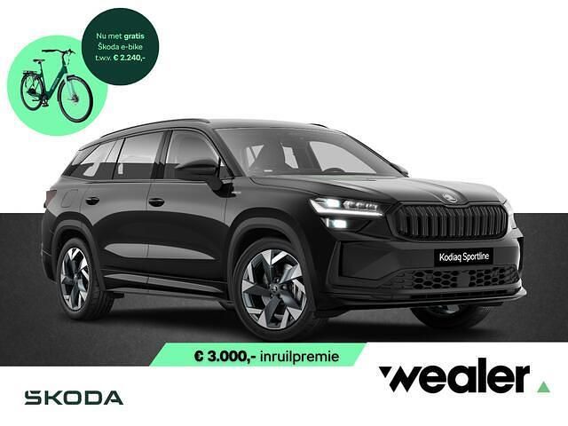 Zwart, metallic lak Nieuw 2025 Skoda Kodiaq Business Line SUV | € 54.690 (Eerlijke prijs) - Afbeelding 1/4