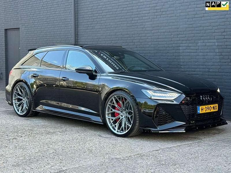 Zwart Gebruikt 2019 Audi A6 Basis Stationwagen | € 84.995 - Afbeelding 1/4
