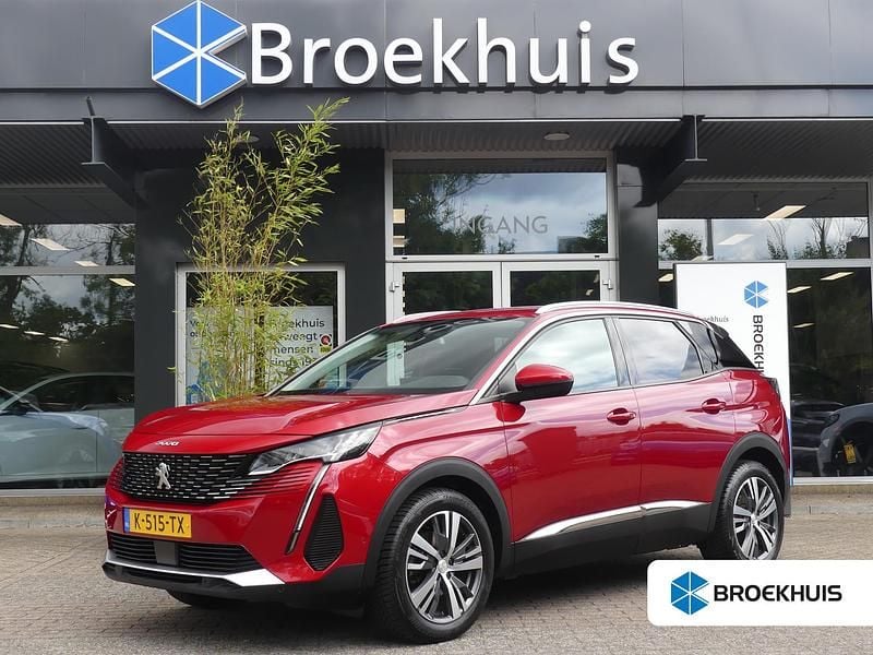 Rood Gebruikt 2021 Peugeot 3008 Allure SUV | € 19.895 (Eerlijke prijs) - Afbeelding 1/4