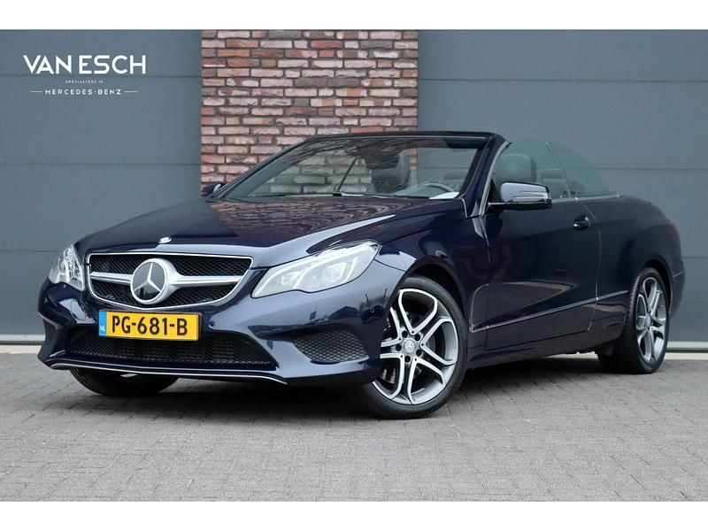 Blauw Occasion 2016 Mercedes E220 Prestige Cabriolet | € 24.500 (Super prijs) - Afbeelding 1/4