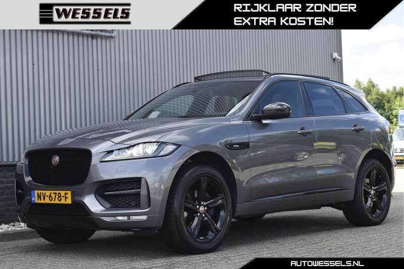Grijs Gebruikt 2017 Jaguar F-Pace R-Sport SUV | € 21.950 (Eerlijke prijs) - Afbeelding 1/4