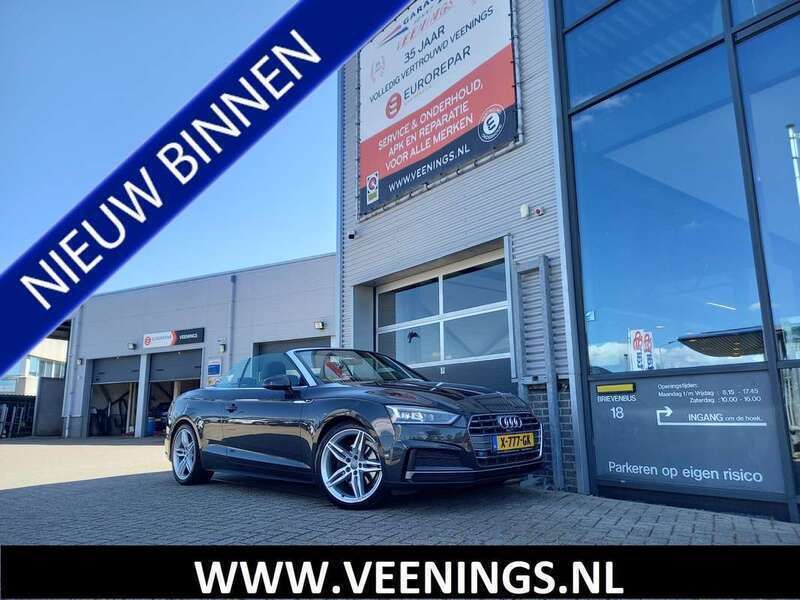 Grijs, metallic lak Gebruikt 2017 Audi A5 Cabriolet S-Line Cabriolet | € 28.500 (Eerlijke prijs) - Afbeelding 1/4