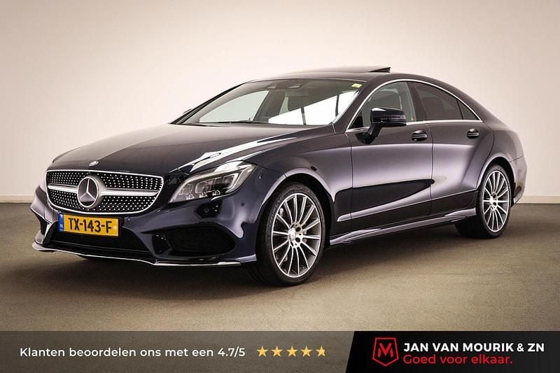 Blauw Occasion 2016 Mercedes CLS400 AMG line Sedan | € 40.095 - Afbeelding 1/4