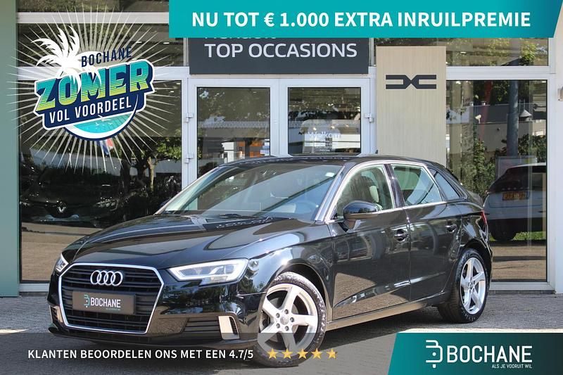 Zwart Gebruikt 2019 Audi A3 Sportback Hatchback | € 19.545 - Afbeelding 1/4