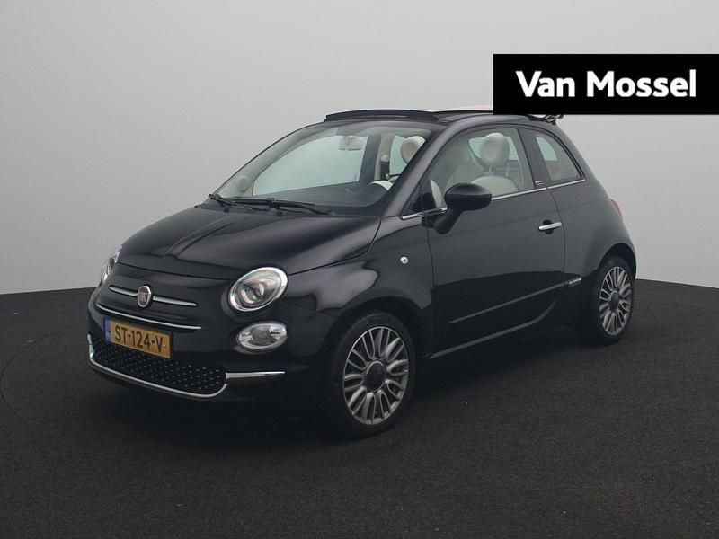 Zwart Gebruikt 2018 Fiat 500C Lounge Cabriolet | € 15.940 (Duur) - Afbeelding 1/4