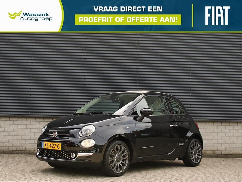 Zwart Gebruikt 2016 Fiat 500C Lounge Cabriolet | € 10.820 (Iets duurder) - Afbeelding 1/4