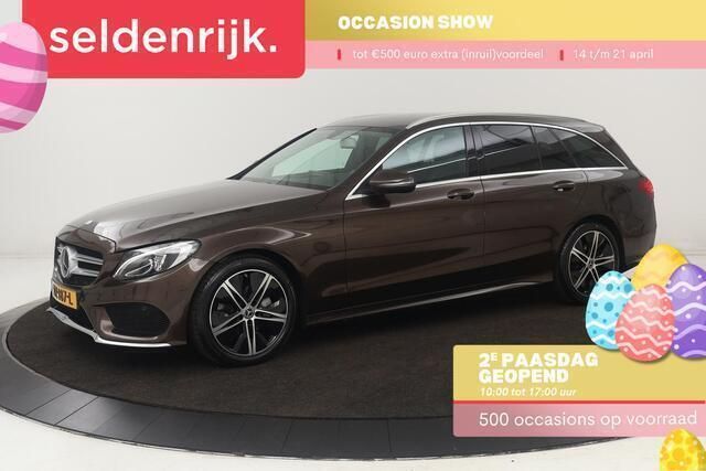 Bruin Gebruikt 2017 Mercedes C220 AMG Stationwagen | € 20.900 (Goede deal) - Afbeelding 1/4