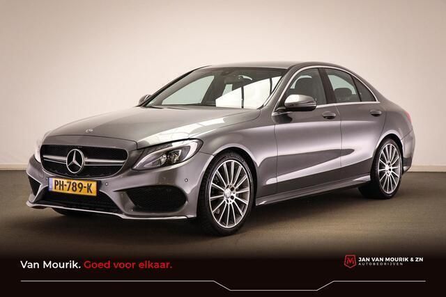 Grijs Gebruikt 2017 Mercedes C180 AMG line Sedan | € 19.950 (Eerlijke prijs) - Afbeelding 1/4