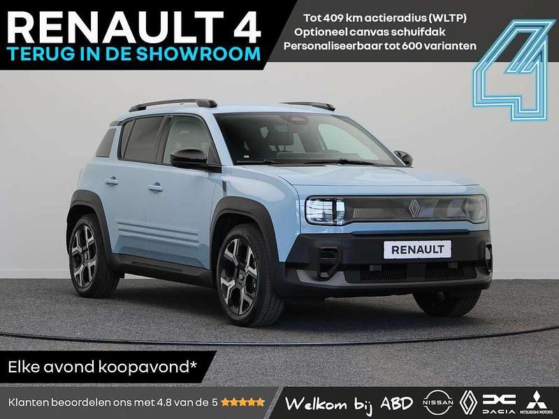 Blauw, metallic lak Nieuw 2025 Renault 4 E-Tech Komfort SUV | € 35.965 (Eerlijke prijs) - Afbeelding 1/3
