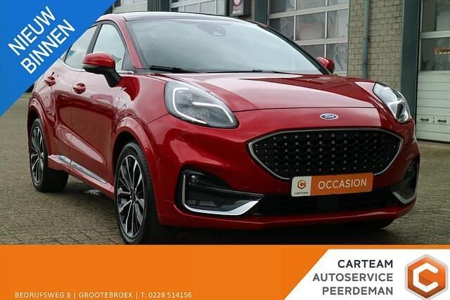 Rood Gebruikt 2021 Ford Puma ST-Line SUV | € 22.995 (Eerlijke prijs) - Afbeelding 1/4