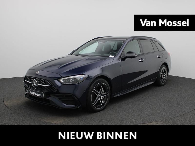 Occasion Mercedes C300 AMG line 313 PK (230 kW) 2022 Blauw Stationwagen
