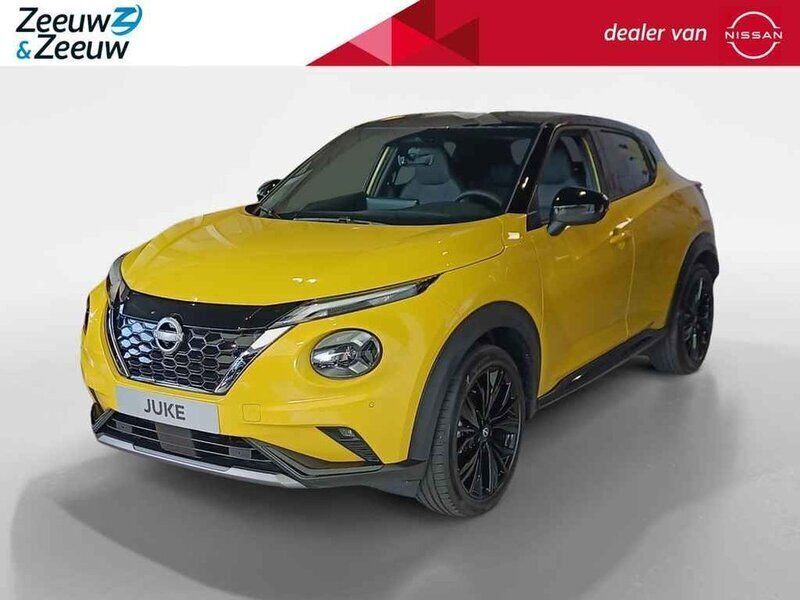 Two tone yellow metallic/dak carbon black Nieuw 2025 Nissan Juke SUV | € 35.171 (Iets duurder) - Afbeelding 1/4