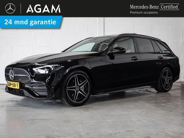 Zwart, metallic lak Gebruikt 2024 Mercedes C180 AMG line Stationwagen | € 50.950 (Duur) - Afbeelding 1/4