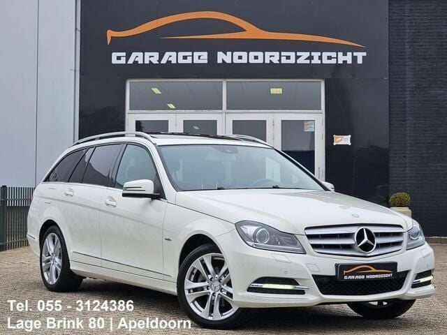 Wit Gebruikt 2012 Mercedes C180 Avantgarde Stationwagen | € 13.995 (Iets duurder) - Afbeelding 1/4