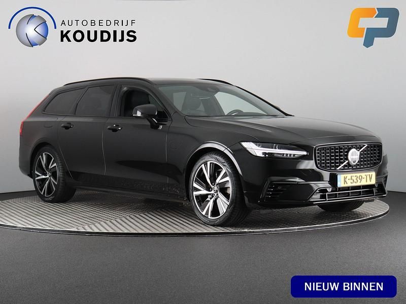 Zwart Gebruikt 2021 Volvo V90 R-Design Stationwagen | € 33.990 (Eerlijke prijs) - Afbeelding 1/4