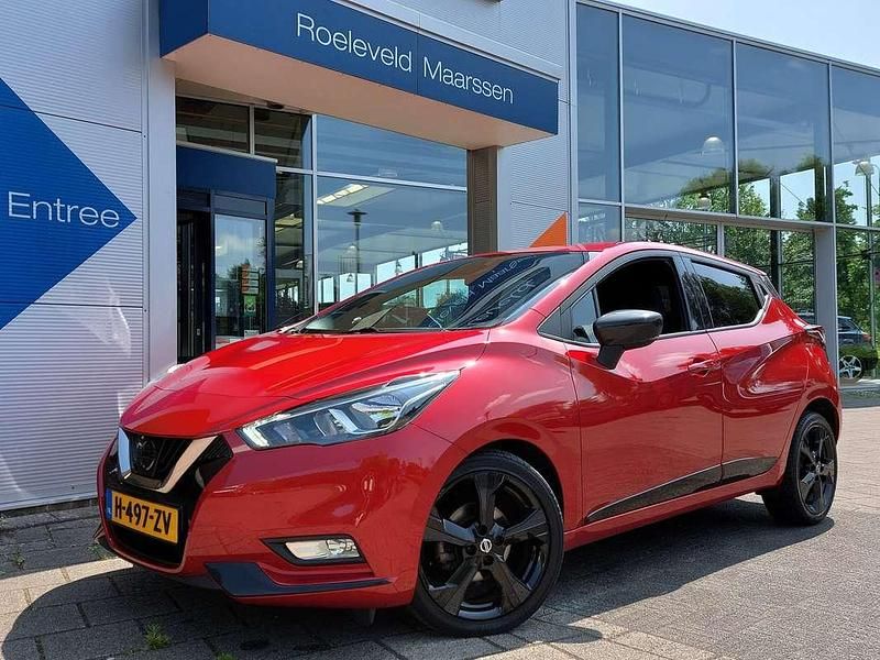 Rood Gebruikt 2020 Nissan Micra Hatchback | € 12.450 (Eerlijke prijs) - Afbeelding 1/3