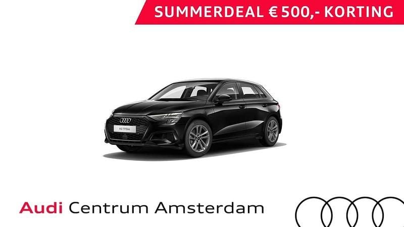 Zwart Gebruikt 2021 Audi A3 Sportback e-tron Business Sedan | € 28.949 (Eerlijke prijs) - Afbeelding 1/3