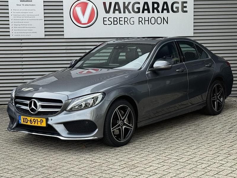 Grijs Gebruikt 2018 Mercedes C180 Business Sedan | € 20.950 (Super prijs) - Afbeelding 1/4