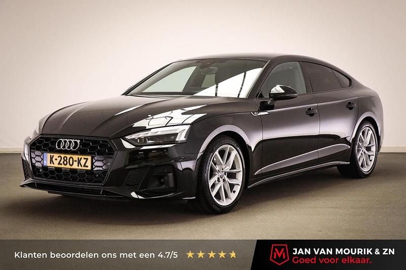 Zwart Gebruikt 2021 Audi A5 Sportback Hatchback | € 33.695 (Eerlijke prijs) - Afbeelding 1/4