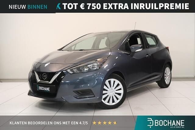 Gunmetal grey m Occasion 2021 Nissan Micra Acenta Hatchback | € 11.199 (Goede deal) - Afbeelding 1/4
