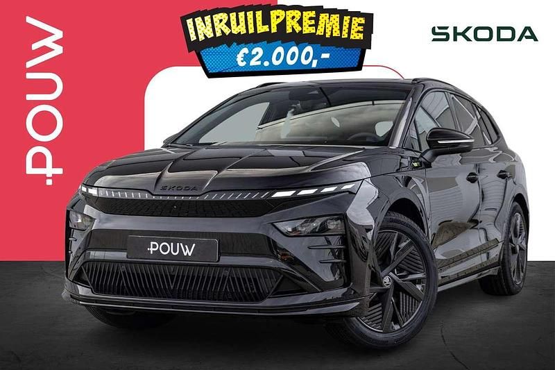 Zwart Nieuw 2025 Skoda Enyaq iV Business Line SUV | € 60.950 - Afbeelding 1/4
