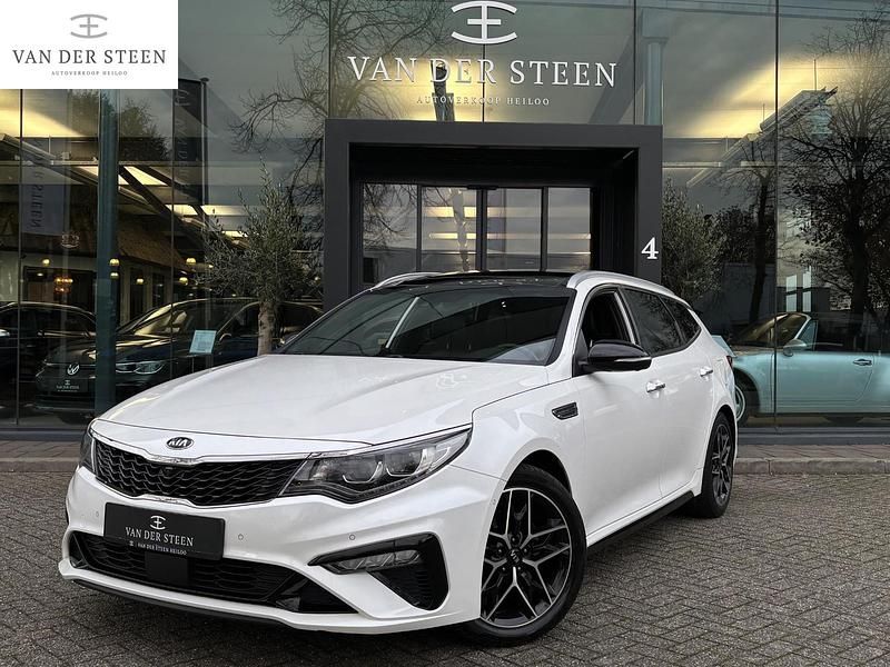 Wit Gebruikt 2019 Kia Optima GT-Line Stationwagen | € 20.745 - Afbeelding 1/4