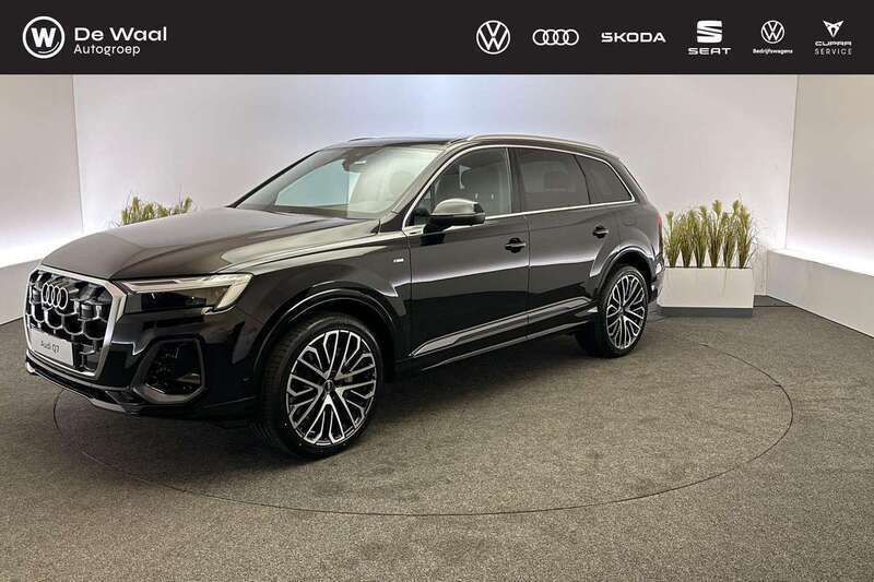 Zwart Nieuw 2024 Audi Q7 Proline SUV | € 112.564 (Eerlijke prijs) - Afbeelding 1/4