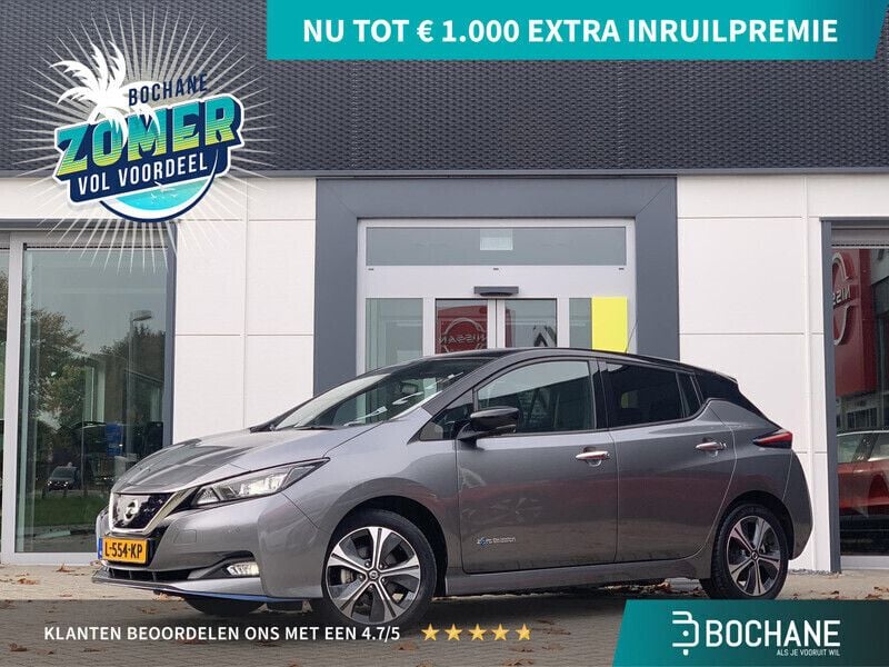 Grijs Gebruikt 2021 Nissan Leaf Tekna Hatchback | € 18.695 (Eerlijke prijs) - Afbeelding 1/4
