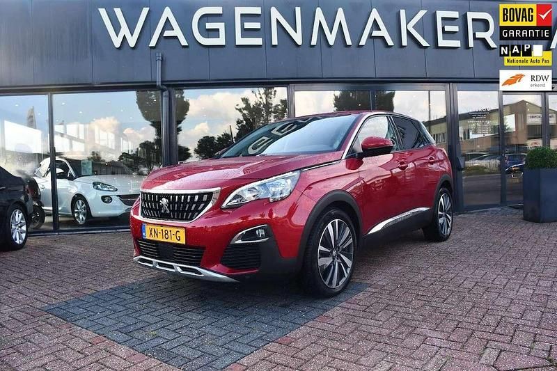 Rood Occasion 2019 Peugeot 3008 Allure SUV | € 16.450 (Eerlijke prijs) - Afbeelding 1/4