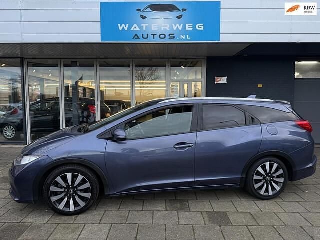 Blauw Gebruikt 2014 Honda Civic Lifestyle Stationwagen | € 9.250 (Goede deal) - Afbeelding 1/4