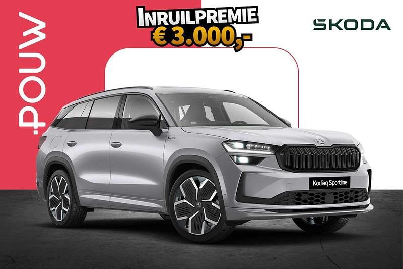 Zilver Nieuw 2025 Skoda Kodiaq Business Line SUV | € 59.350 (Duur) - Afbeelding 1/4