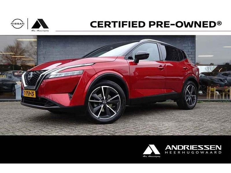 Rood Occasion 2023 Nissan Qashqai Tekna SUV | € 28.950 (Eerlijke prijs) - Afbeelding 1/4