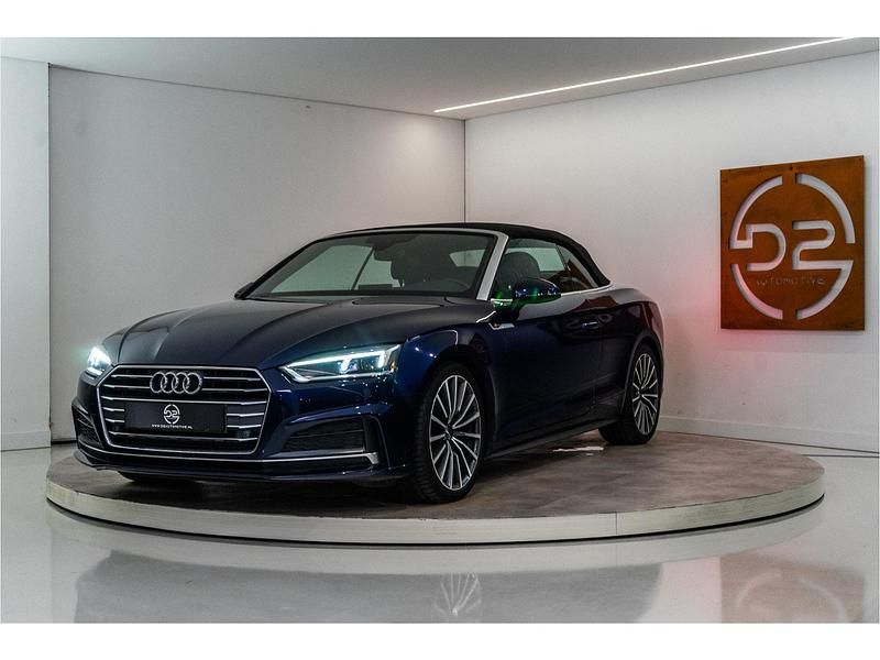 Occasion Audi A5 Cabriolet S-Line 191 PK (140 kW) 2019 Blauw Cabriolet