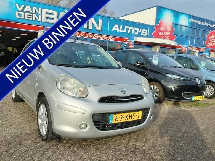 Grijs (metallic) Gebruikt 2012 Nissan Micra S Hatchback | € 2.999 (Eerlijke prijs) - Afbeelding 1/4