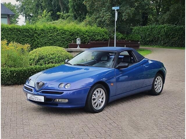 Blauw, metallic lak Gebruikt 2000 Alfa Romeo Spider Cabriolet | € 5.950 (Super prijs) - Afbeelding 1/4