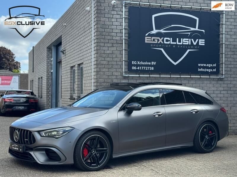Grijs Gebruikt 2020 Mercedes CLA45 AMG Premium Plus Stationwagen | € 39.950 - Afbeelding 1/4
