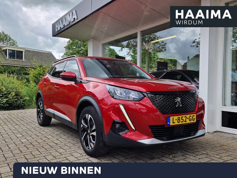 Grijs Gebruikt 2021 Peugeot 2008 Allure SUV | € 18.950 (Super prijs) - Afbeelding 1/4