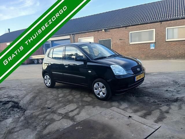 Zwart Occasion 2005 Kia Picanto Hatchback | € 1.499 (Goede deal) - Afbeelding 1/4